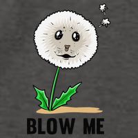 Funny Blow Me Seal Face Dandelion Meme Vector Backpack