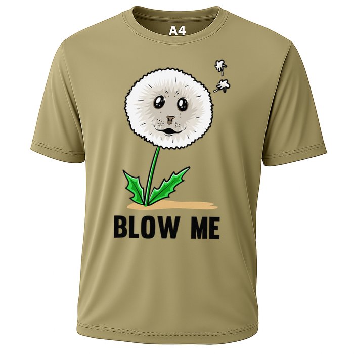 Funny Blow Me Seal Face Dandelion Meme Performance Shirt