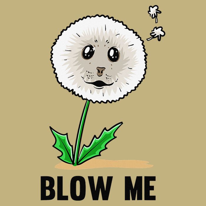Funny Blow Me Seal Face Dandelion Meme Performance Shirt