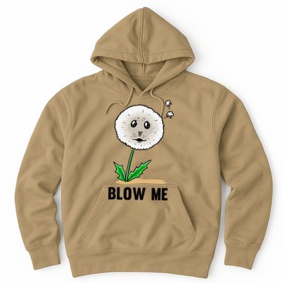 Funny Blow Me Seal Face Dandelion Meme Hoodie