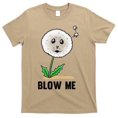 Funny Blow Me Seal Face Dandelion Meme T-Shirt