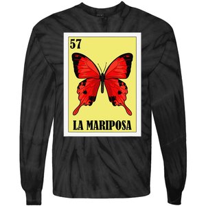 Funny Butterfly Mexican Design La Mariposa Tie-Dye Long Sleeve Shirt