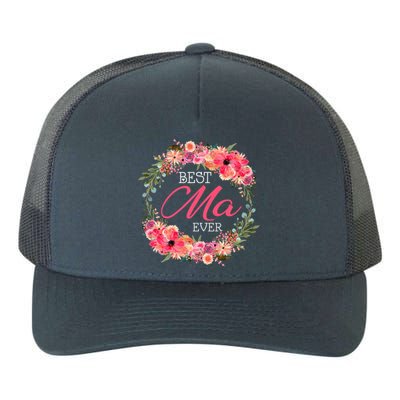 Floral Best Mama Mommy Mother Mom Happy MotherS Day Gift Yupoong Adult 5-Panel Trucker Hat