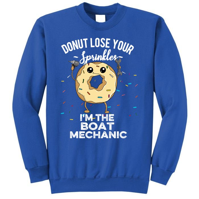 Funny Boat Mechanic Profession Marine Donut Cool Gift Sweatshirt