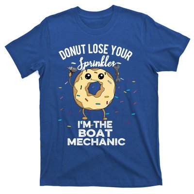 Funny Boat Mechanic Profession Marine Donut Cool Gift T-Shirt