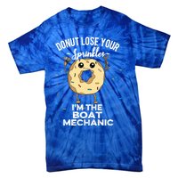 Funny Boat Mechanic Profession Marine Donut Cool Gift Tie-Dye T-Shirt