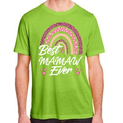 Funny Best Mamaw Ever Rainbow Cute Mothers Day Gift Adult ChromaSoft Performance T-Shirt