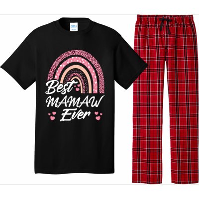 Funny Best Mamaw Ever Rainbow Cute Mothers Day Gift Pajama Set