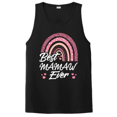 Funny Best Mamaw Ever Rainbow Cute Mothers Day Gift PosiCharge Competitor Tank