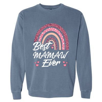 Funny Best Mamaw Ever Rainbow Cute Mothers Day Gift Garment-Dyed Sweatshirt