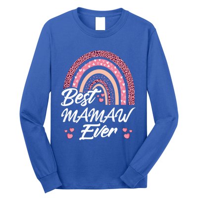 Funny Best Mamaw Ever Rainbow Cute Mothers Day Gift Long Sleeve Shirt