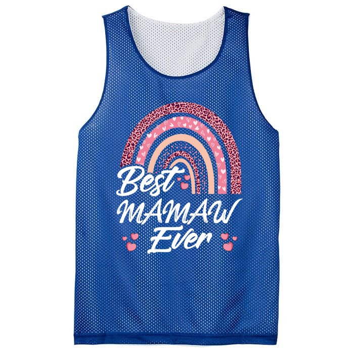 Funny Best Mamaw Ever Rainbow Cute Mothers Day Gift Mesh Reversible Basketball Jersey Tank