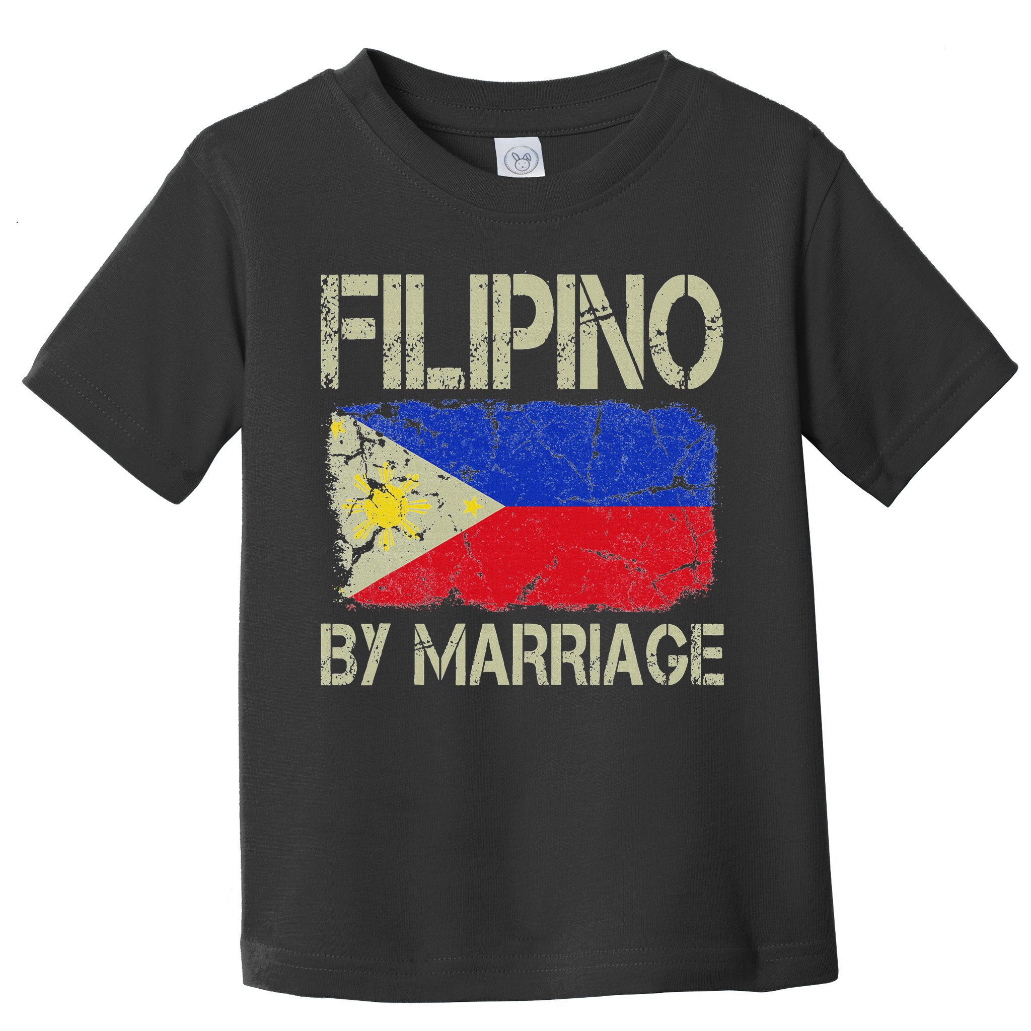 Filipino By Marriage Philippines Flag Funny Husband Wife Toddler T-Shirt
