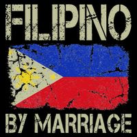 Filipino By Marriage Philippines Flag Funny Husband Wife Toddler T-Shirt
