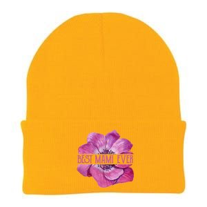 Funny Best Mami Ever Anemone Fun Grandma Gift Knit Cap Winter Beanie