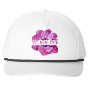 Funny Best Mami Ever Anemone Fun Grandma Gift Snapback Five-Panel Rope Hat