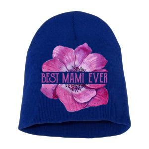 Funny Best Mami Ever Anemone Fun Grandma Gift Short Acrylic Beanie