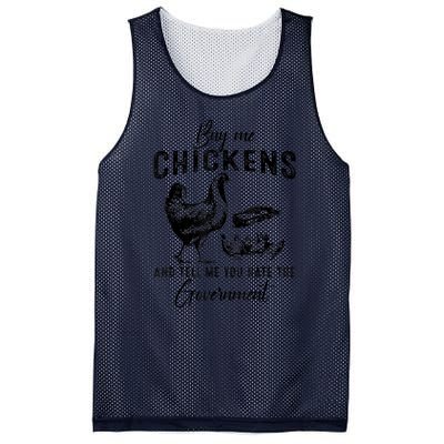 Funny Buy Me Chickens And Tell Me You Hate The Government Mesh Reversible Basketball Jersey Tank