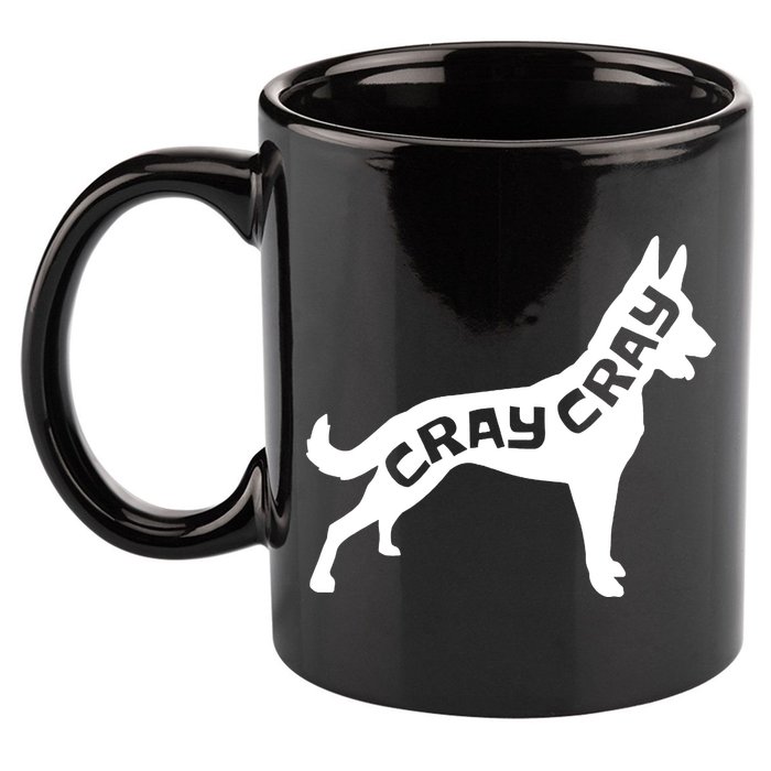 Funny Belgian Malinois Cray Cray Dog 11oz C Handle Ceramic Mug