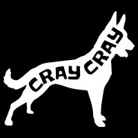 Funny Belgian Malinois Cray Cray Dog Cropped Pullover Crew