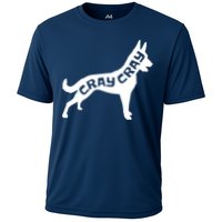 Funny Belgian Malinois Cray Cray Dog Cooling Performance Crew T-Shirt