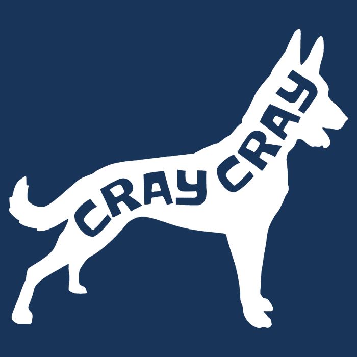 Funny Belgian Malinois Cray Cray Dog Cooling Performance Crew T-Shirt