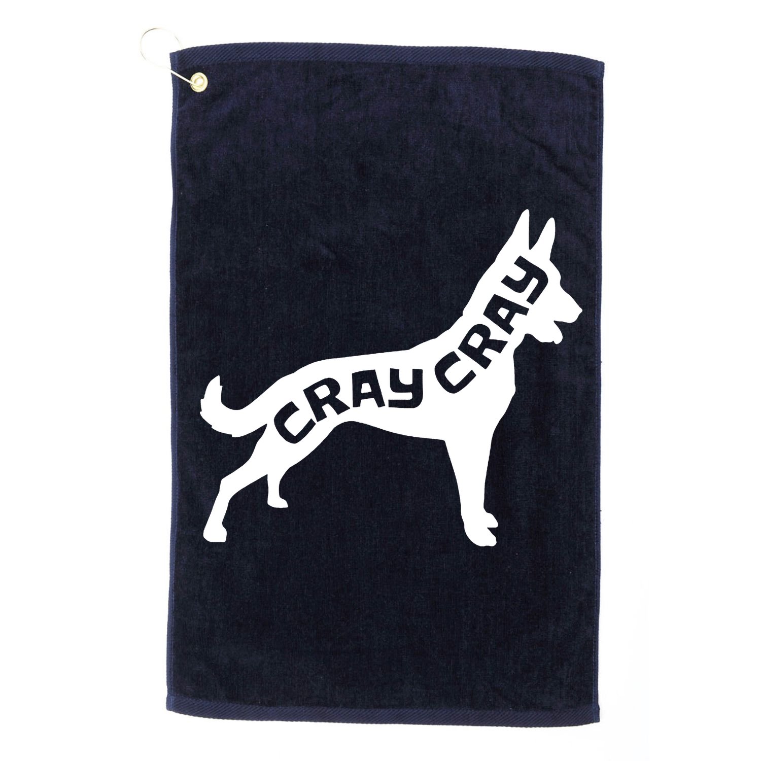 Funny Belgian Malinois Cray Cray Dog Golf Towel