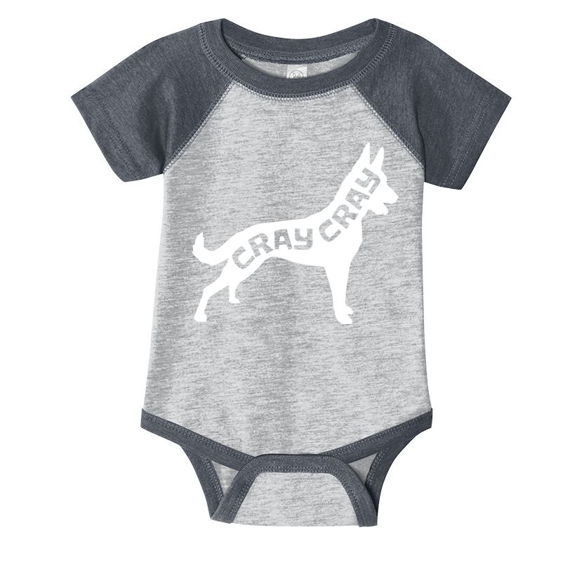 Funny Belgian Malinois Cray Cray Dog Infant Baby Jersey Bodysuit
