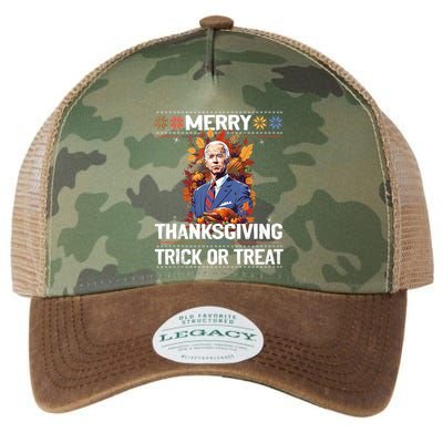 Funny Biden Meme Merry 4th Of Thanksgiving Trick Or Treat Legacy Tie Dye Trucker Hat