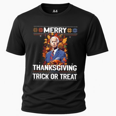Funny Biden Meme Merry 4th Of Thanksgiving Trick Or Treat Performance Shirt