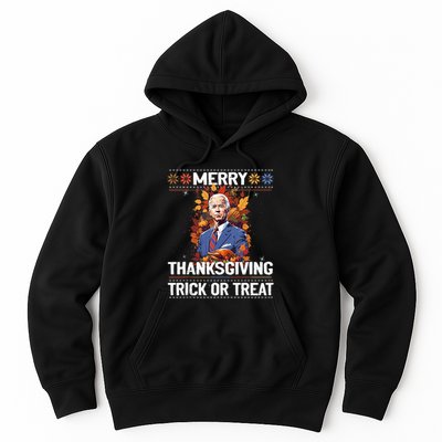 Funny Biden Meme Merry 4th Of Thanksgiving Trick Or Treat Hoodie
