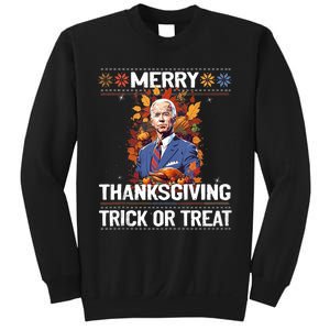 Funny Biden Meme Merry 4th Of Thanksgiving Trick Or Treat Sweatshirt