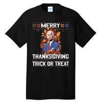 Funny Biden Meme Merry 4th Of Thanksgiving Trick Or Treat Tall T-Shirt