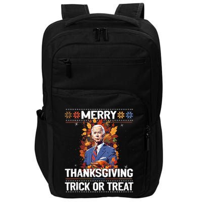 Funny Biden Meme Merry 4th Of Thanksgiving Trick Or Treat Impact Tech Backpack