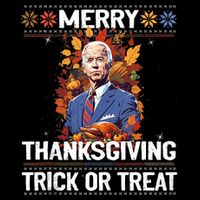 Funny Biden Meme Merry 4th Of Thanksgiving Trick Or Treat 16 in Basic Backpack