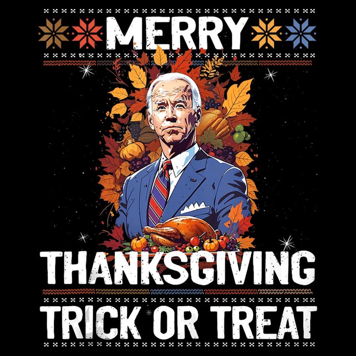 Funny Biden Meme Merry 4th Of Thanksgiving Trick Or Treat 16 in Basic Backpack