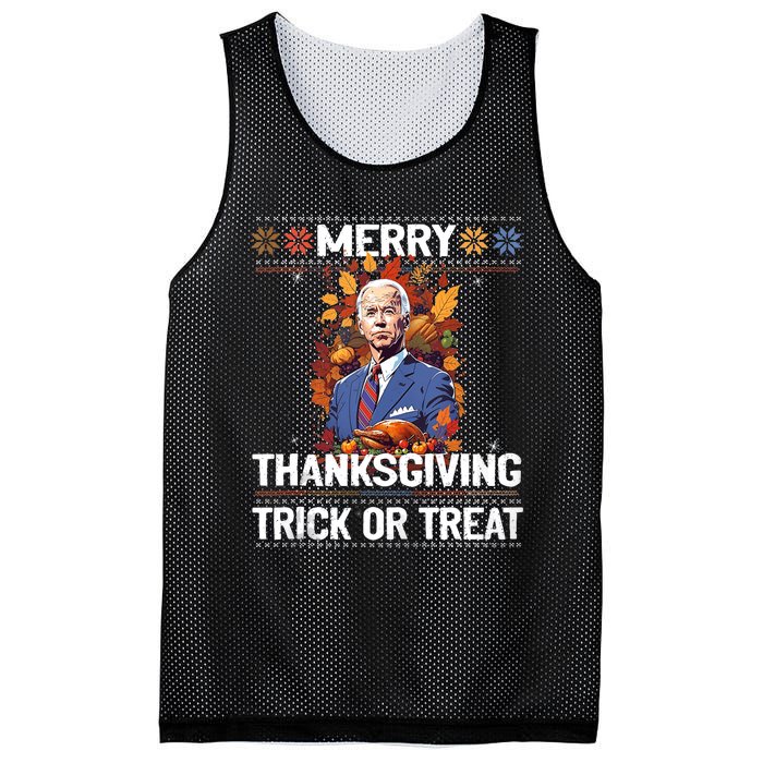 Funny Biden Meme Merry 4th Of Thanksgiving Trick Or Treat Mesh Reversible Basketball Jersey Tank