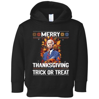 Funny Biden Meme Merry 4th Of Thanksgiving Trick Or Treat Toddler Hoodie