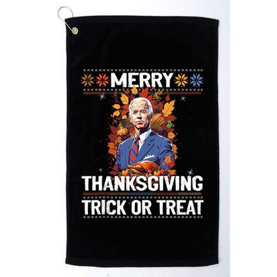 Funny Biden Meme Merry 4th Of Thanksgiving Trick Or Treat Golf Towel
