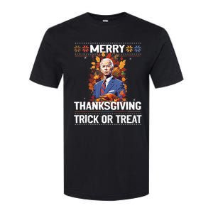 Funny Biden Meme Merry 4th Of Thanksgiving Trick Or Treat Softstyle CVC T-Shirt