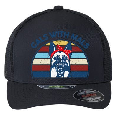 Funny Belgian Malinois Gals With Mals For Maligator Dog Mom Flexfit Unipanel Trucker Cap