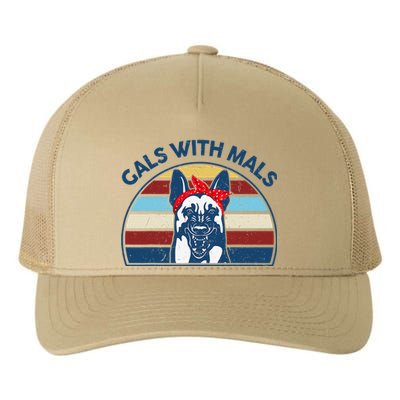 Funny Belgian Malinois Gals With Mals For Maligator Dog Mom Yupoong Adult 5-Panel Trucker Hat