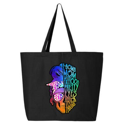 F Bomb Mom With Tattoos, Pretty Eyes, Mother's Day, Mama 25L Jumbo Tote