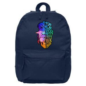 F Bomb Mom With Tattoos, Pretty Eyes, Mother's Day, Mama 16 in Basic Backpack