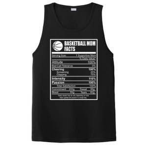 Funny Basketball Mom Nutrition Facts Proud Parent Cute Gift PosiCharge Competitor Tank