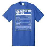 Funny Basketball Mom Nutrition Facts Proud Parent Cute Gift Tall T-Shirt