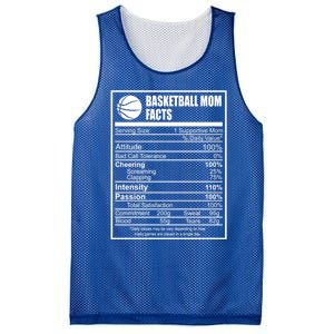 Funny Basketball Mom Nutrition Facts Proud Parent Cute Gift Mesh Reversible Basketball Jersey Tank