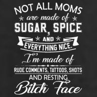 F Bomb Mom With Tattoos Pretty Eyes And Thick Thighs 7 Panel Mesh Trucker Snapback Hat