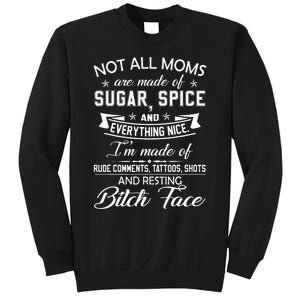 F Bomb Mom With Tattoos Pretty Eyes And Thick Thighs Sweatshirt