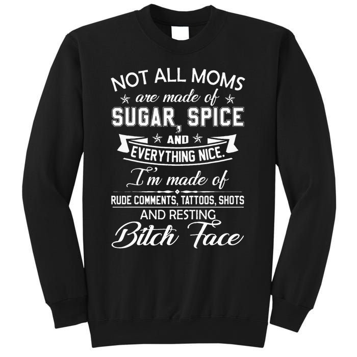 F Bomb Mom With Tattoos Pretty Eyes And Thick Thighs Sweatshirt